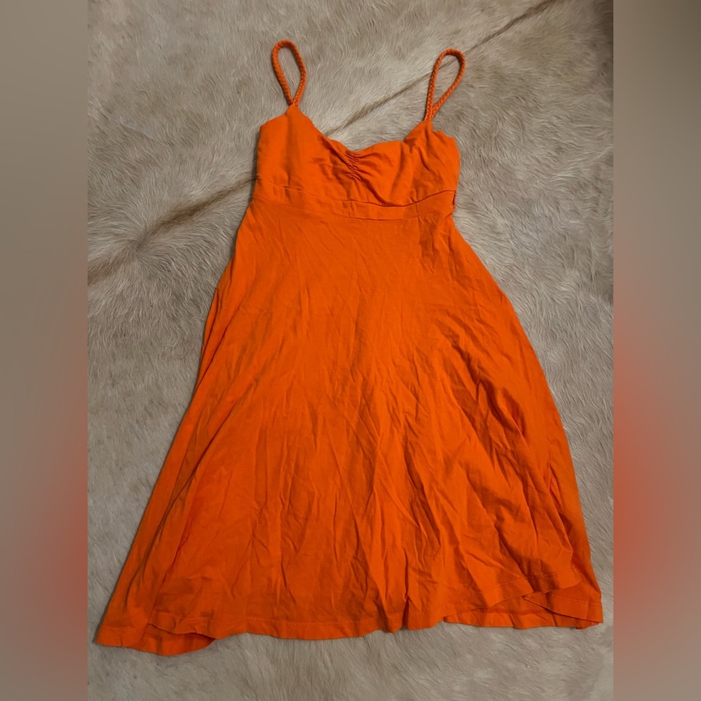 Orange sun dress